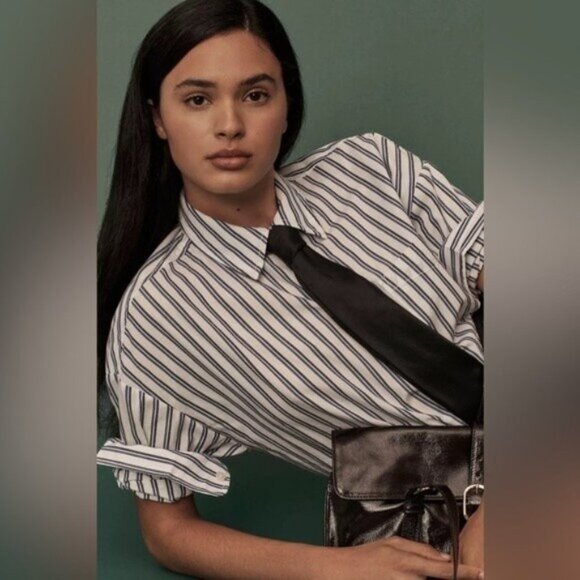 NWT Size XS- The Bennet Buttondown Shirt by Maeve 100% Cotton (NWT US$ 98) - Picture 2 of 16